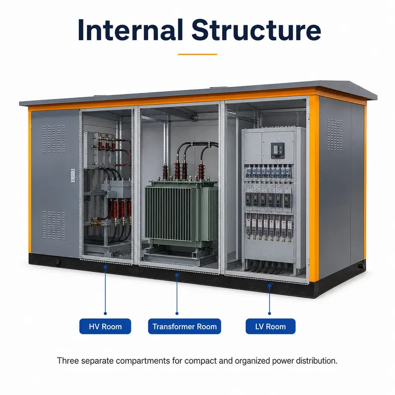 Compact Three-Phase Package Substation (11–36 kV) — detail 2