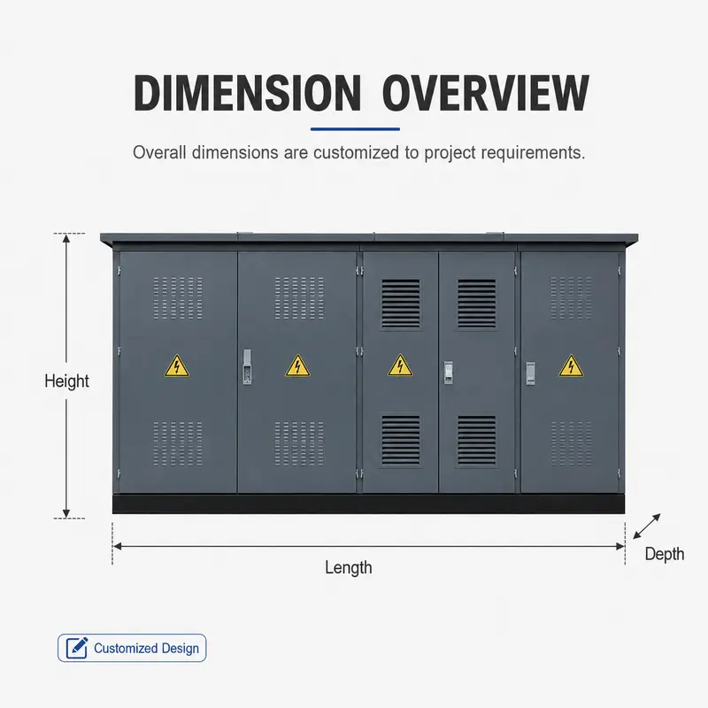 Customizable 1250 kVA European Box Substation, 20/0.4 kV — detail 1