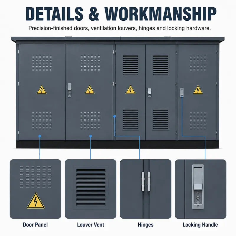 Customizable 1250 kVA European Box Substation, 20/0.4 kV — detail 3