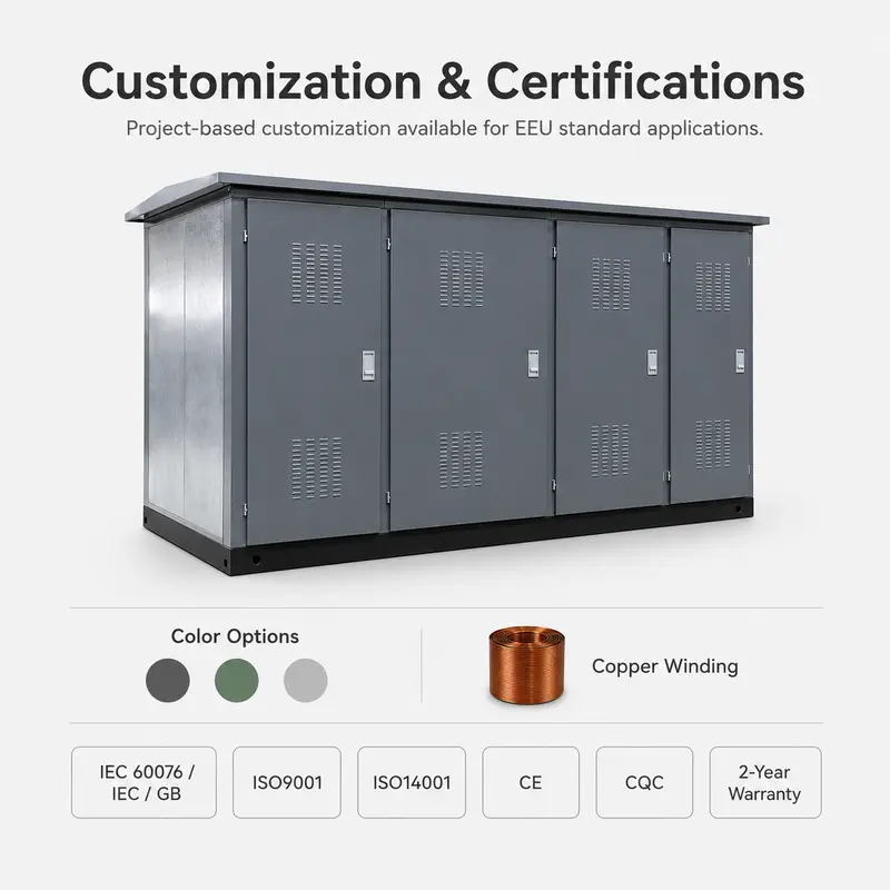 800 kVA EEU-Standard Compact Box Substation (15/0.4 kV) — detail 4