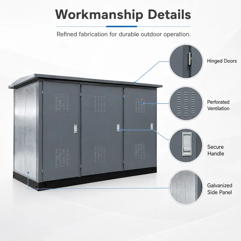 800 kVA EEU-Standard Compact Box Substation (15/0.4 kV) — detail 3
