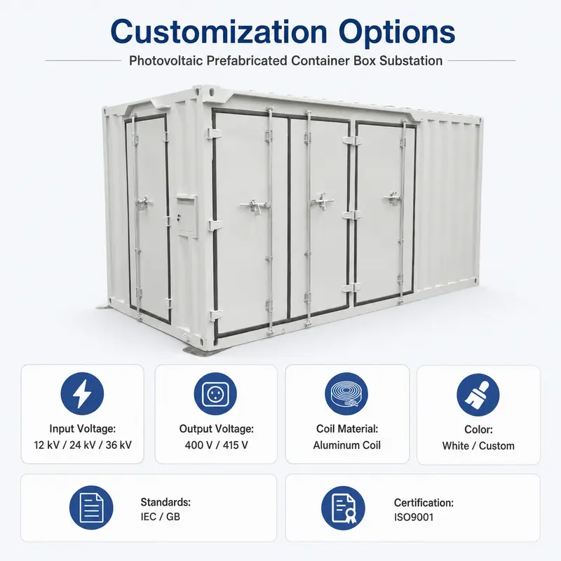 Aluminium-Coil Photovoltaic Container Substation (12–36 kV) — detail 4
