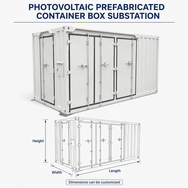 Aluminium-Coil Photovoltaic Container Substation (12–36 kV) — detail 1