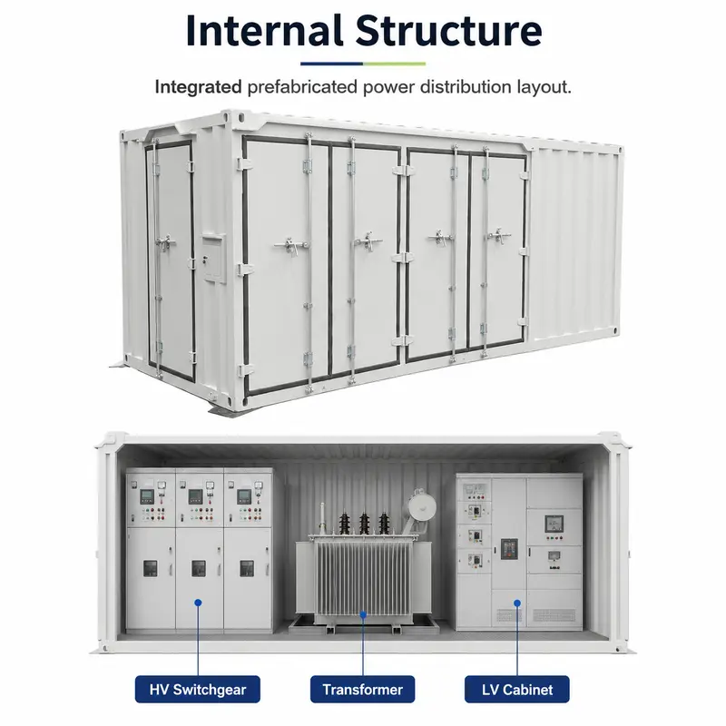 Aluminium-Coil Photovoltaic Container Substation (12–36 kV) — detail 2