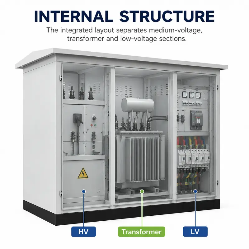 50–3150 kVA Three-Phase Power Box / Container Substation — detail 2