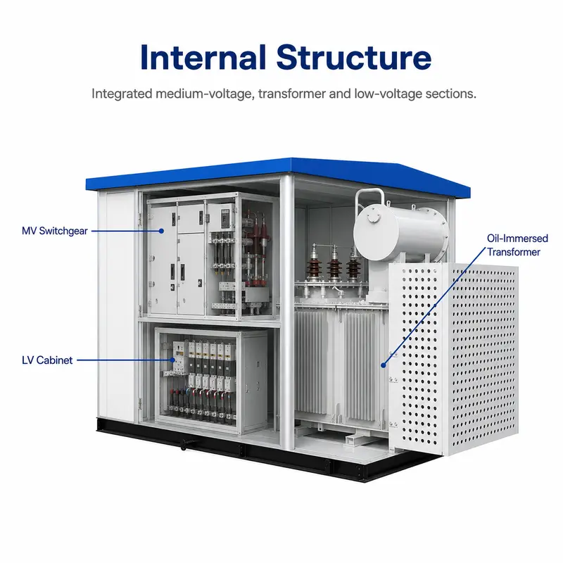 35/10 kV New-Energy Prefabricated European Box Substation — detail 2