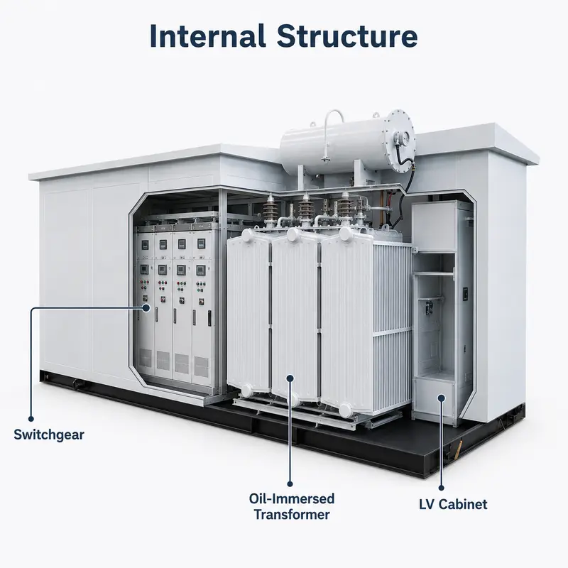 Hua-style Photovoltaic Boost Prefabricated Substation (35/0.4 kV) — detail 2