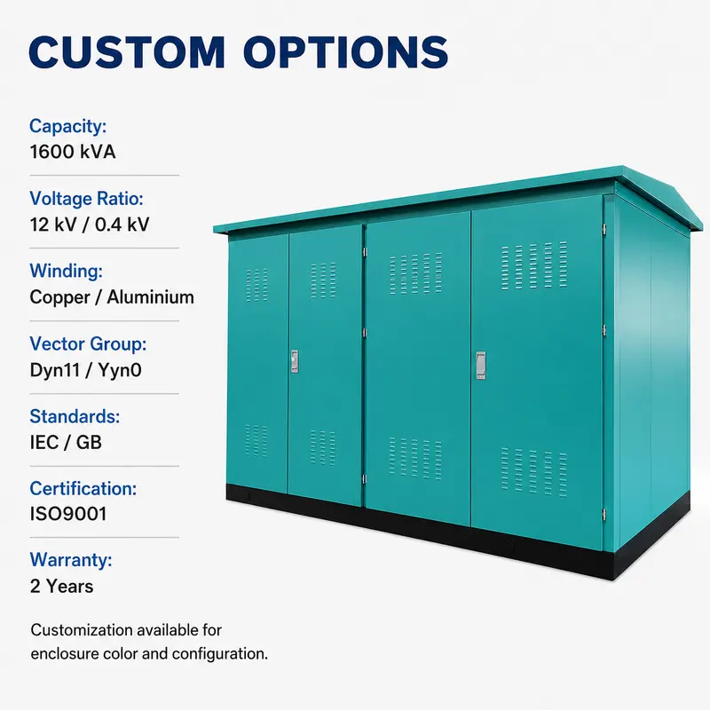 1600 kVA 12/0.4 kV Compact Box Substation — detail 4