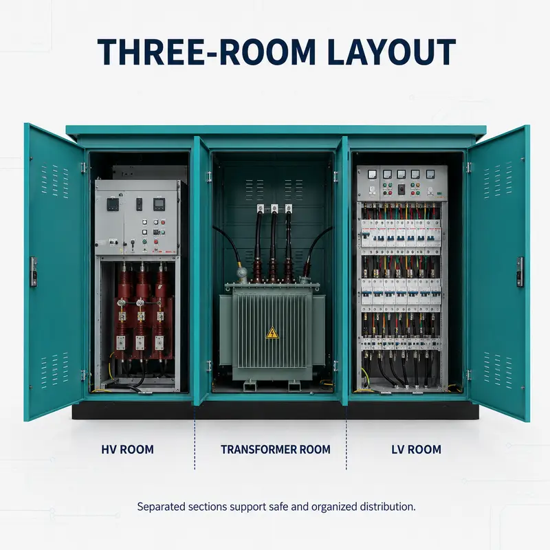 1600 kVA 12/0.4 kV Compact Box Substation — detail 2