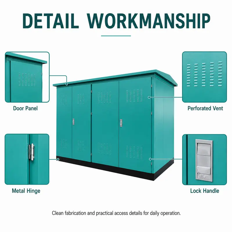 1600 kVA 12/0.4 kV Compact Box Substation — detail 3