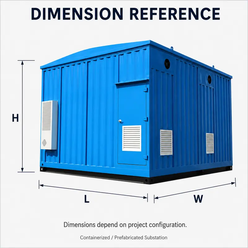 33 kV Containerized Substation with IEC Switchgear — detail 1