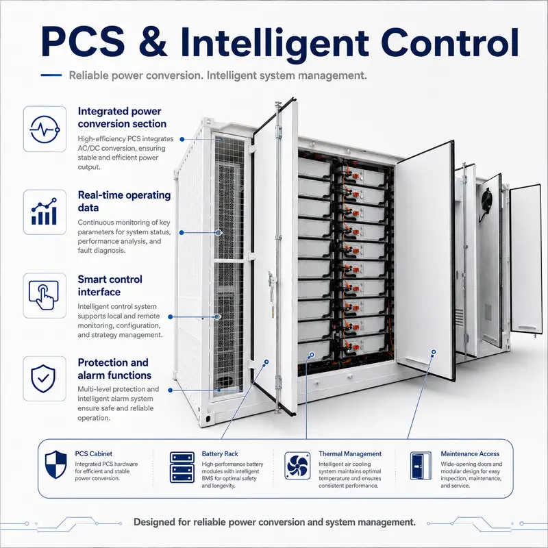 Liquid-Cooled LiFePO4 Container BESS — 1MWh to 6MWh, 1000kW, IP67 — detail 3