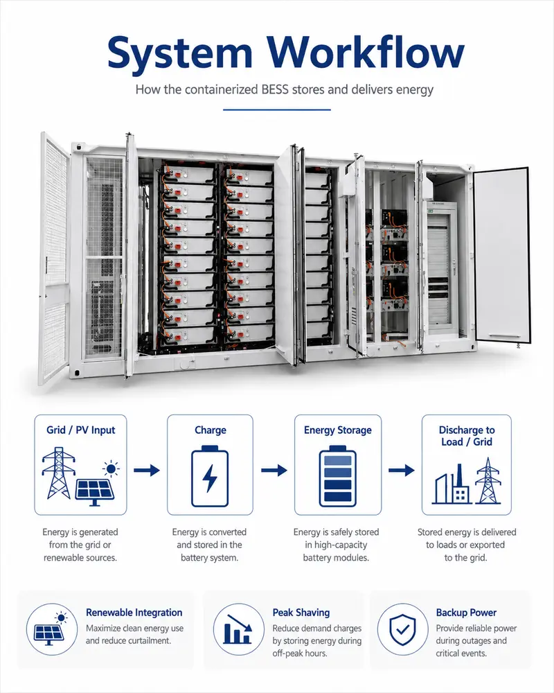 All-in-One Container BESS for Solar Farms — 1000kWh to 5MWh, Liquid-Cooled, IP67 — detail 4