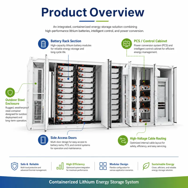 All-in-One Container ESS — 6MWh to 9MWh, Liquid-Cooled, On/Off-Grid, IP67 — detail 1