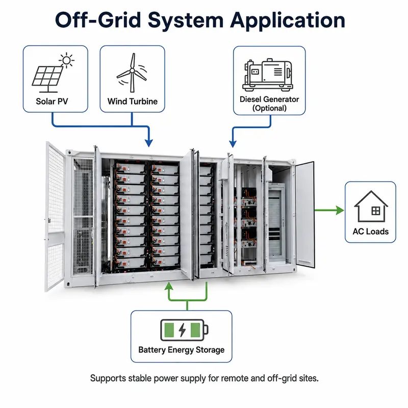 High-Voltage Lithium-Ion BESS — Liquid-Cooled, Off-Grid, 10-Year Warranty, IP67 — detail 2