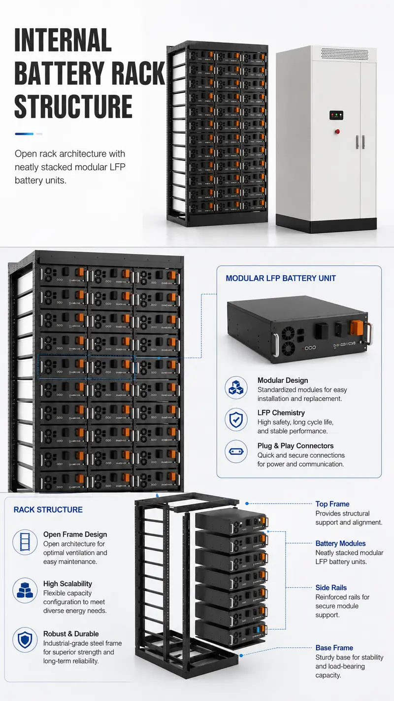40–372kWh Commercial-Portable Liquid-Cooled Energy Storage Container — detail 2