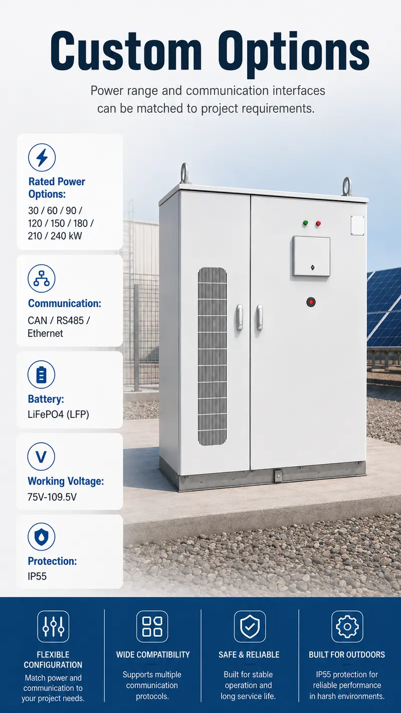 30–240kW Liquid-Cooled Solar & Industrial Energy Storage Cabinet — detail 4