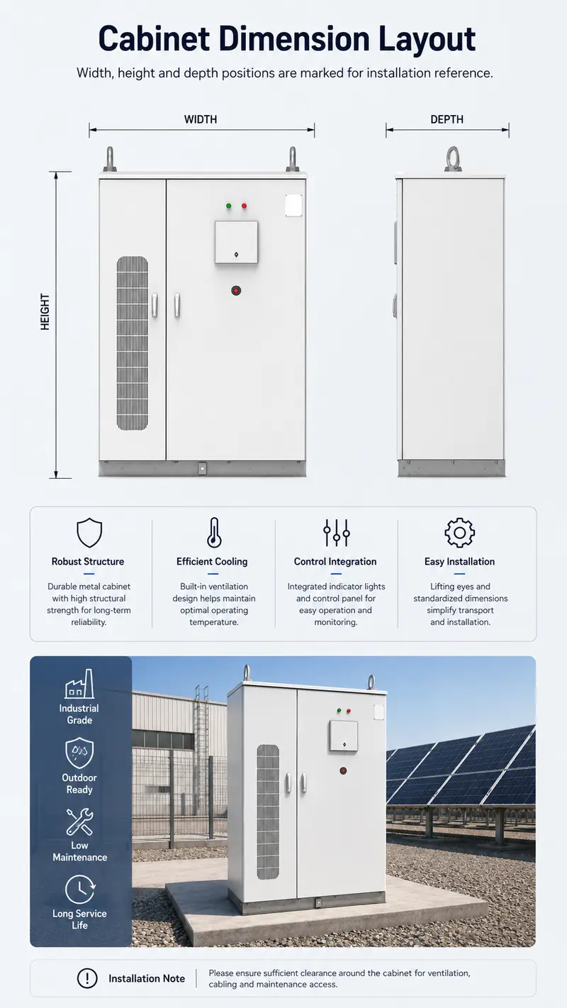 30–240kW Liquid-Cooled Solar & Industrial Energy Storage Cabinet — detail 1