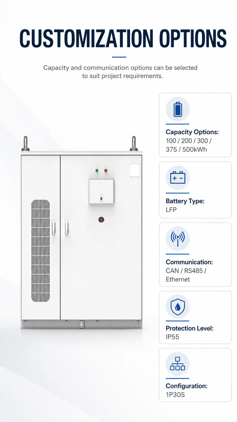 100–500kWh Liquid-Cooled Lithium Battery Storage Cabinet — detail 4