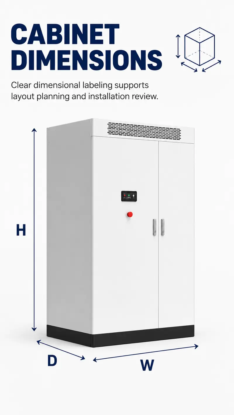 Outdoor Liquid-Cooled Battery Cluster Cabinet — 6000-Cycle Storage System — detail 1
