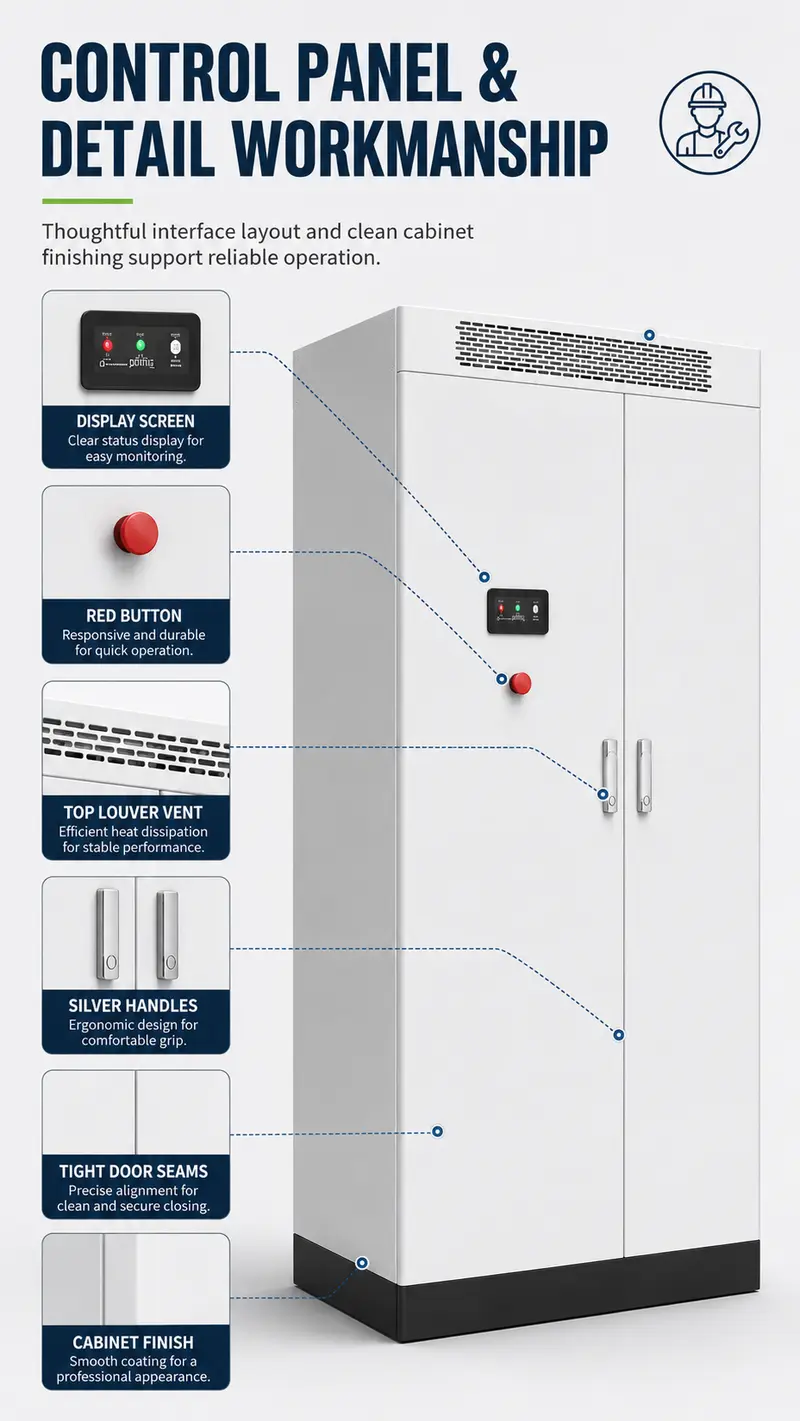 Outdoor Liquid-Cooled Battery Cluster Cabinet — 6000-Cycle Storage System — detail 3