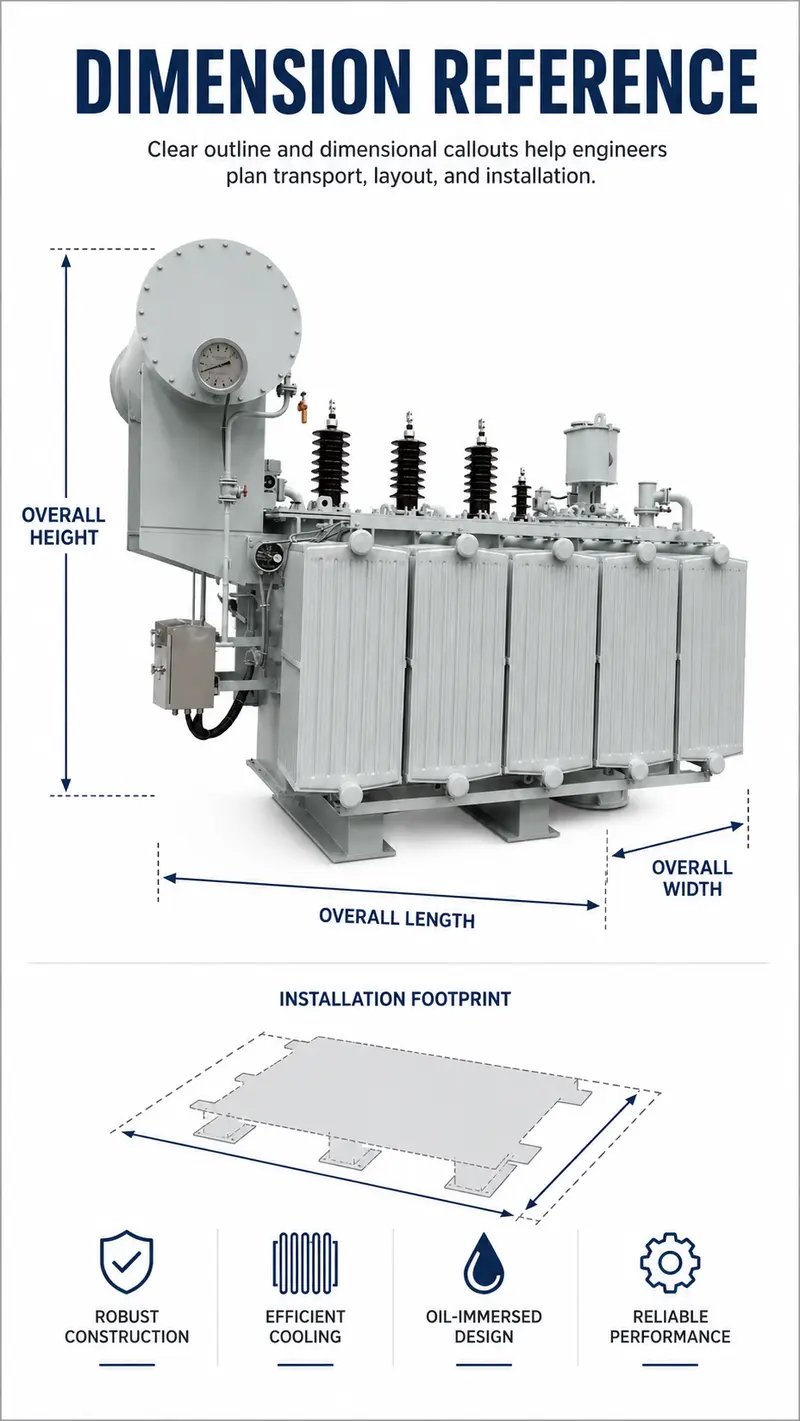 4000kVA 35/10.5kV Three-Phase Oil-Immersed Power Transformer — detail 1
