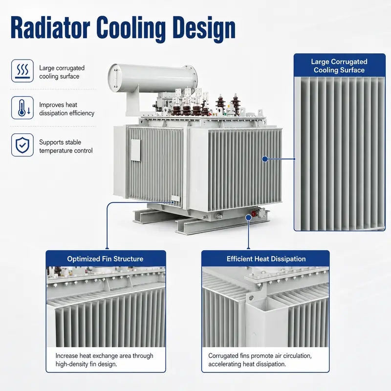 High-Efficiency 33kV 2500kVA Energy-Saving Oil-Immersed Distribution Transformer (Copper Winding) — detail 2
