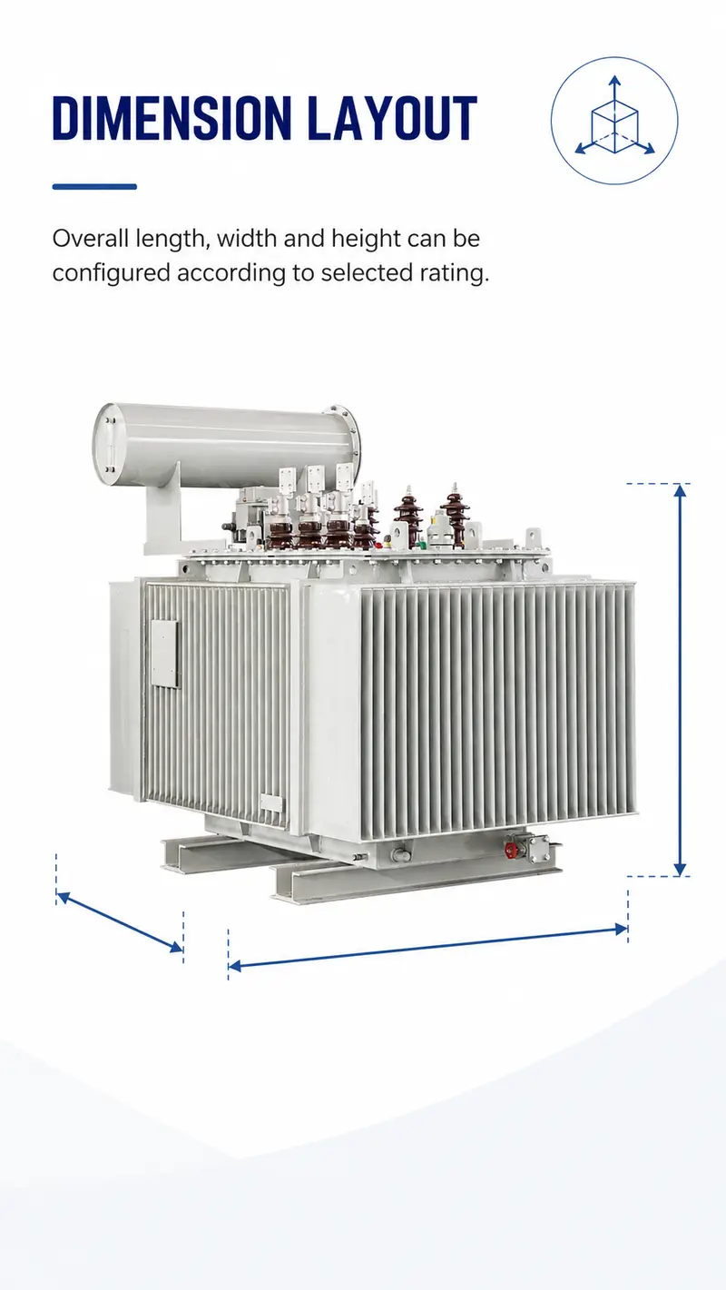 500–2000kVA 11/22/33/35kV High-Performance Three-Phase Oil-Immersed Transformer — detail 1