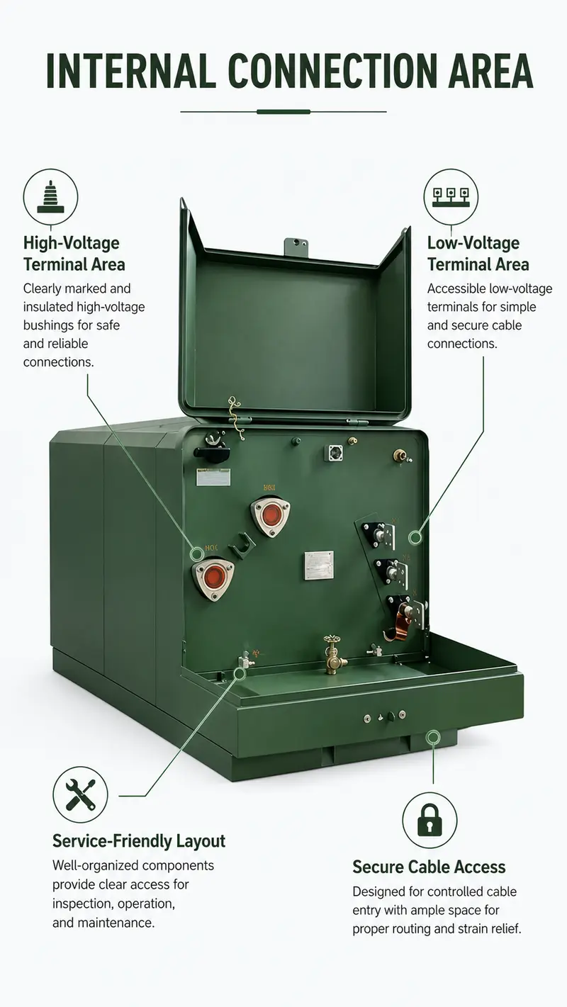 Single-Phase Pad-Mount Transformer - 220V/400V, USA/Canada Standard, Energy-Saving — detail 3