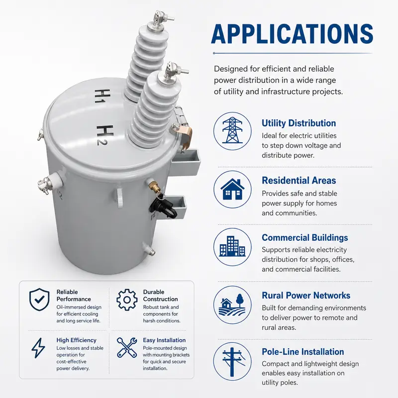 Low-Loss Toroidal Single-Phase Pole-Mounted Transformer, 167 kVA Class — detail 3