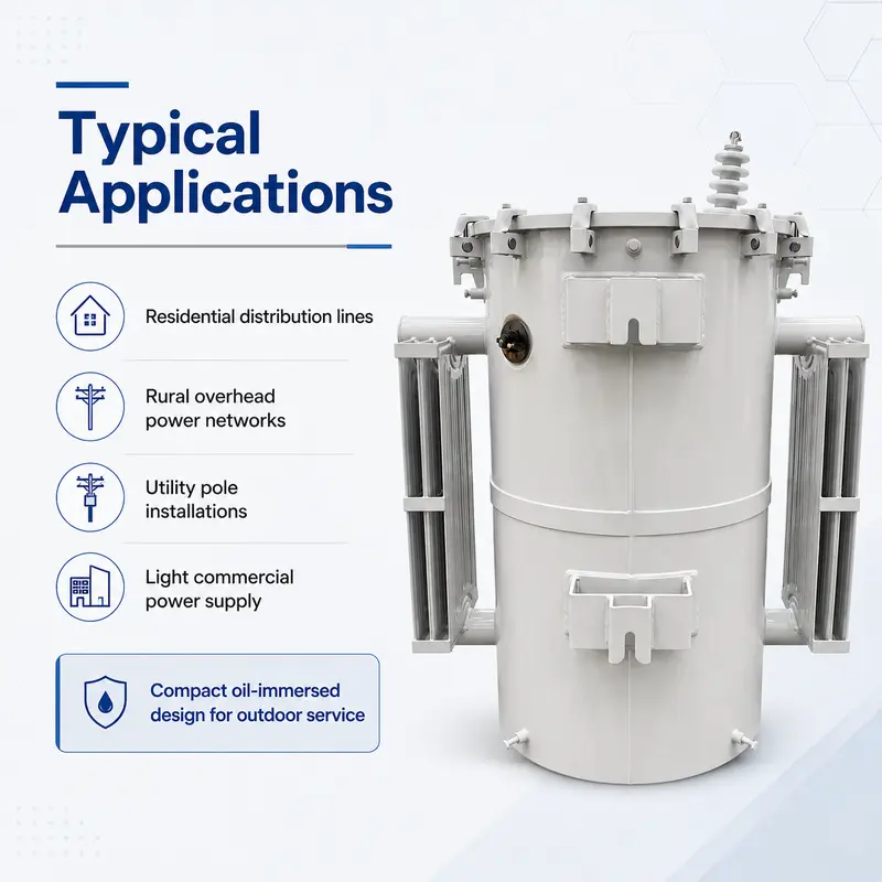 250 kVA CSP Single-Phase Pole-Mounted Oil Transformer — detail 3