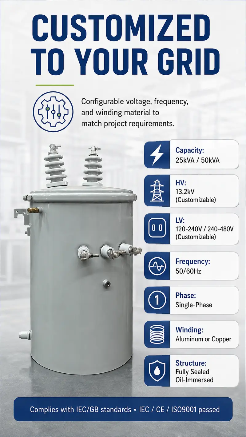 25 & 50 kVA Single-Phase Pole-Mounted Distribution Transformer — detail 4