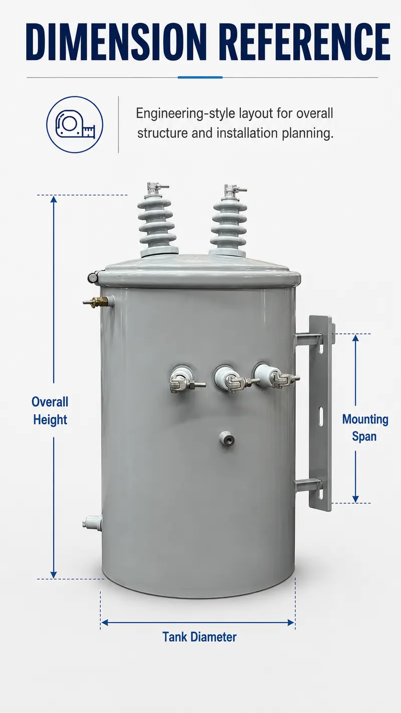 25 & 50 kVA Single-Phase Pole-Mounted Distribution Transformer — detail 1