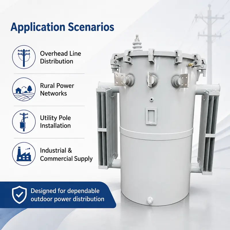 50 & 75 kVA Single-Phase Pole-Mount Transformer (13.2 kV, 240/480 V) — detail 3