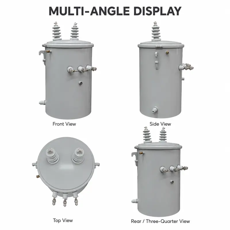 Factory-Direct Low-Loss 100 kVA Single-Phase Pole Transformer — detail 3