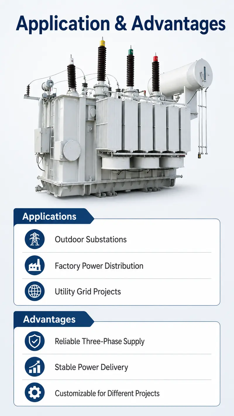 Custom-Built 2500 kVA Power Transformer, 66 kV to 415 V — detail 3