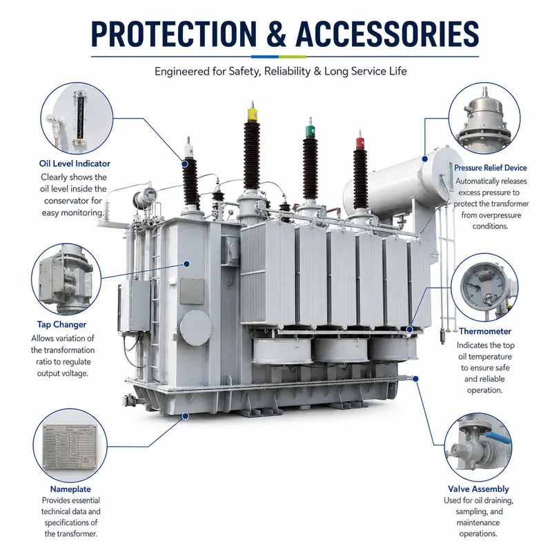 66 / 220 kV Three-Winding Substation Power Transformer — detail 4