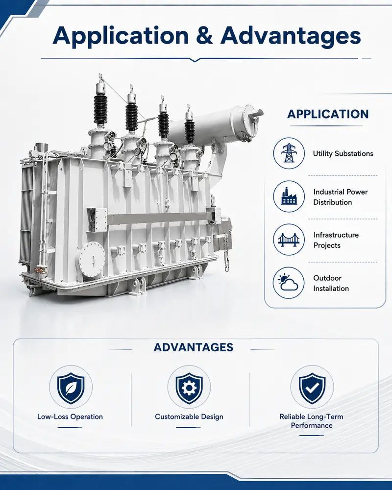 110 kV / 12500 kVA Dual-Winding Power Transformer — detail 4