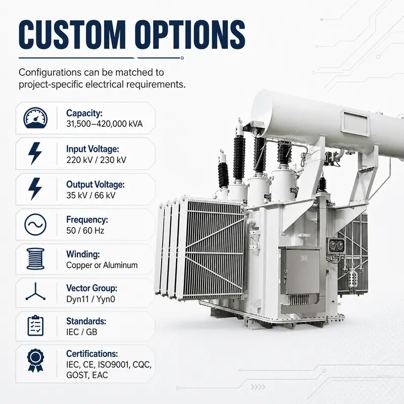 220 / 230 kV Power Transformer, 31500–420000 kVA — detail 4
