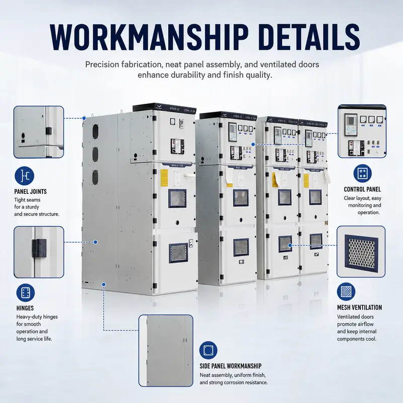 10–33kV Metal-Clad MV/HV Switchgear Cabinet (4000A, KYN28 Type, IP65) — detail 3