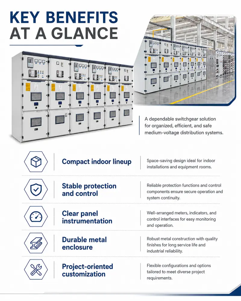 12kV Armored Withdrawable Metal-Clad Switchgear, 4000A (Indoor, IP-rated) — detail 4