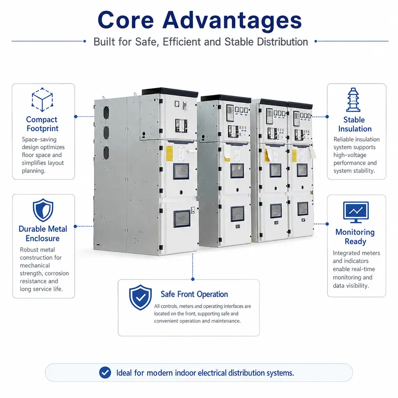12–35kV AC Indoor Stainless Steel HV Switchgear, 4000A, IP65 (Energy Saving) — detail 4