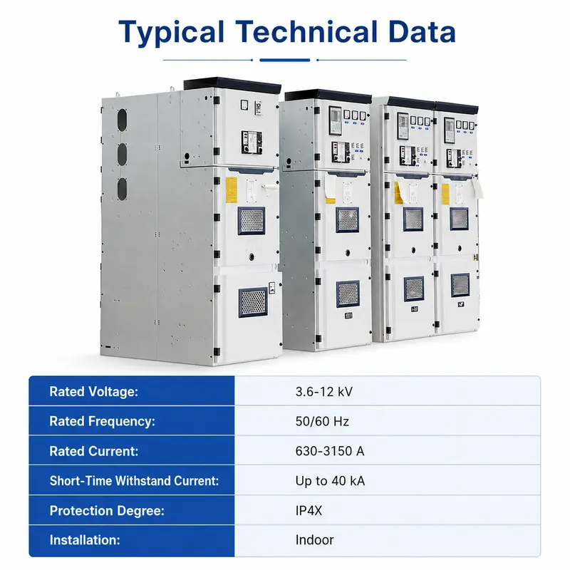 12–35kV AC Indoor Stainless Steel HV Switchgear, 4000A, IP65 (Energy Saving) — detail 2