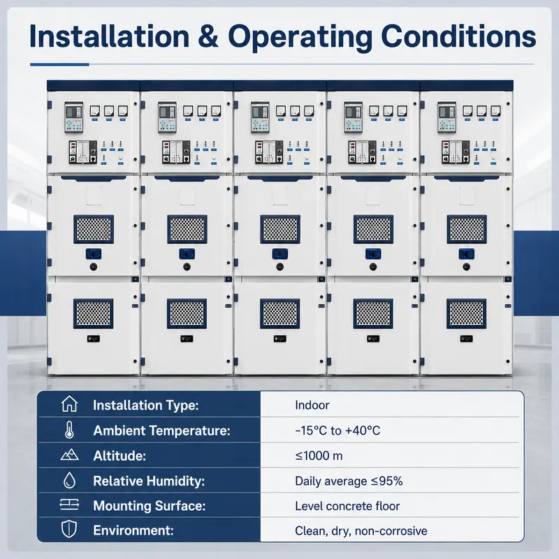 Intelligent 12–24kV Metal-Clad HV Switchgear, 4000A, Stainless Steel IP65 — detail 4