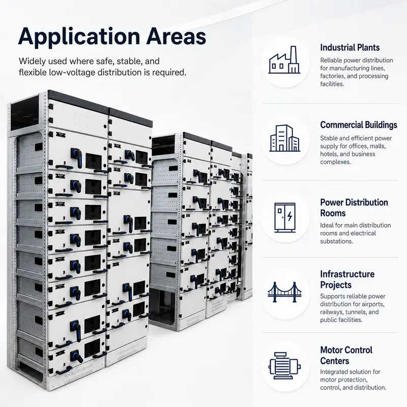 Low Voltage GCS Withdrawable Switchgear, 1kV / 630A (Indoor, IP65, Energy Saving) — detail 3