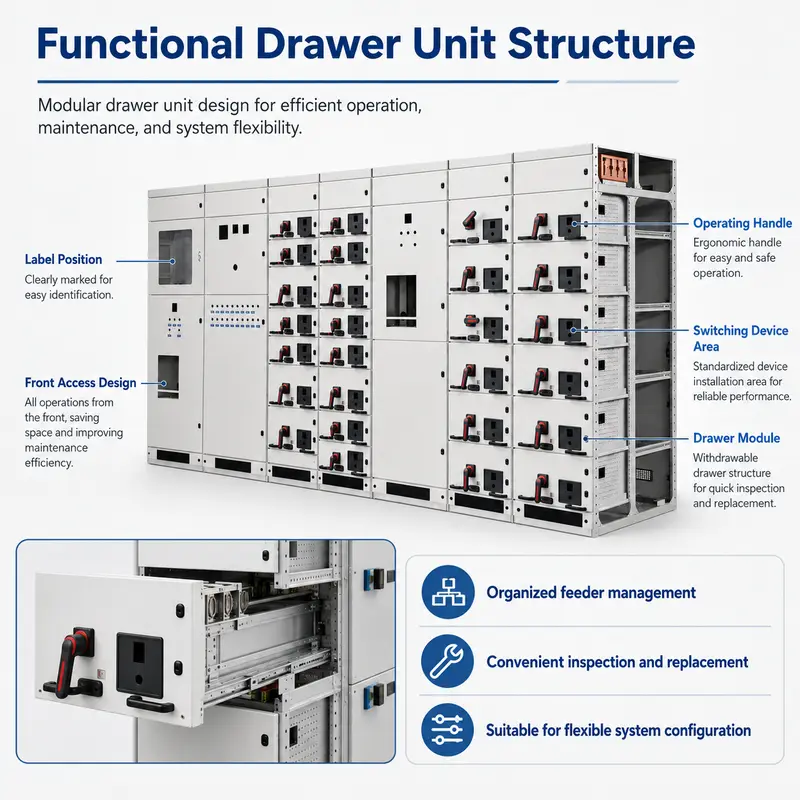 Low Voltage Power Distribution Switchgear, 800V / 630A (GCS, IP65) — detail 2