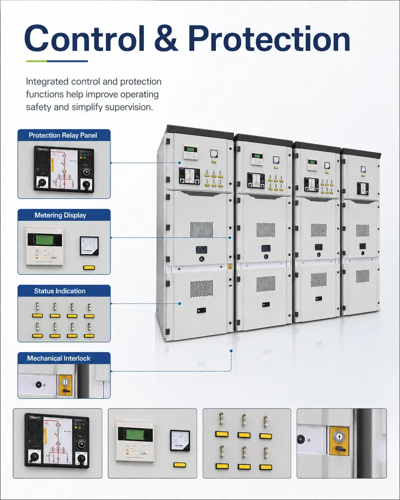Smart 12–35kV Metal-Clad Switchboard / Distribution Panel, 4000A, IP65 — detail 2