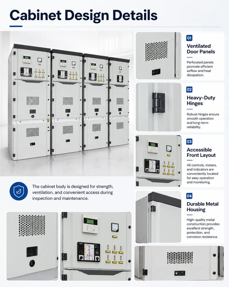 Smart 12–35kV Metal-Clad Switchboard / Distribution Panel, 4000A, IP65 — detail 3